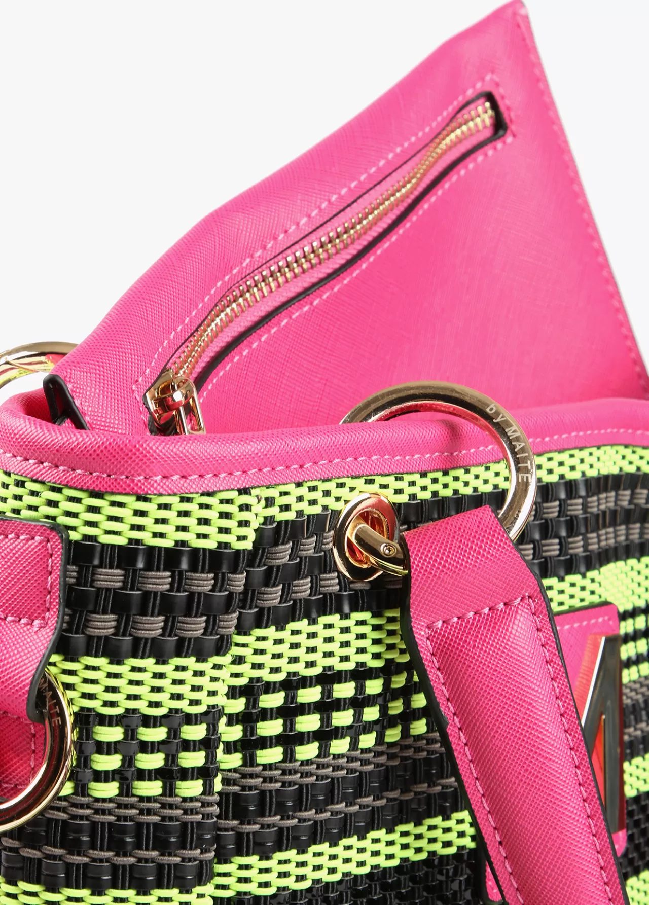 Lola Casademunt Bolso bandolera bicolor VERDE-NEGRO Cheap