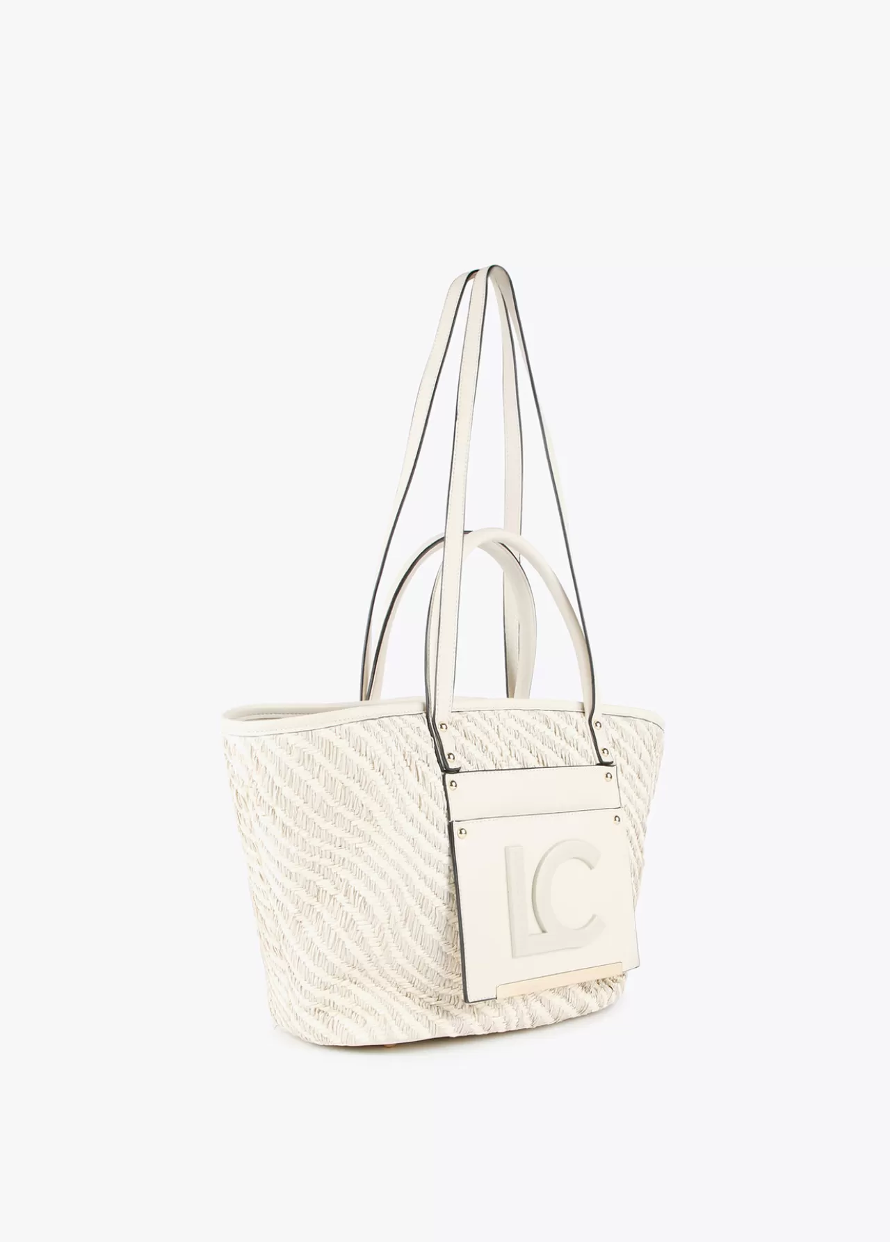 Lola Casademunt Bolso shopper tipo cesta NEGRO-BLANCO Best Sale