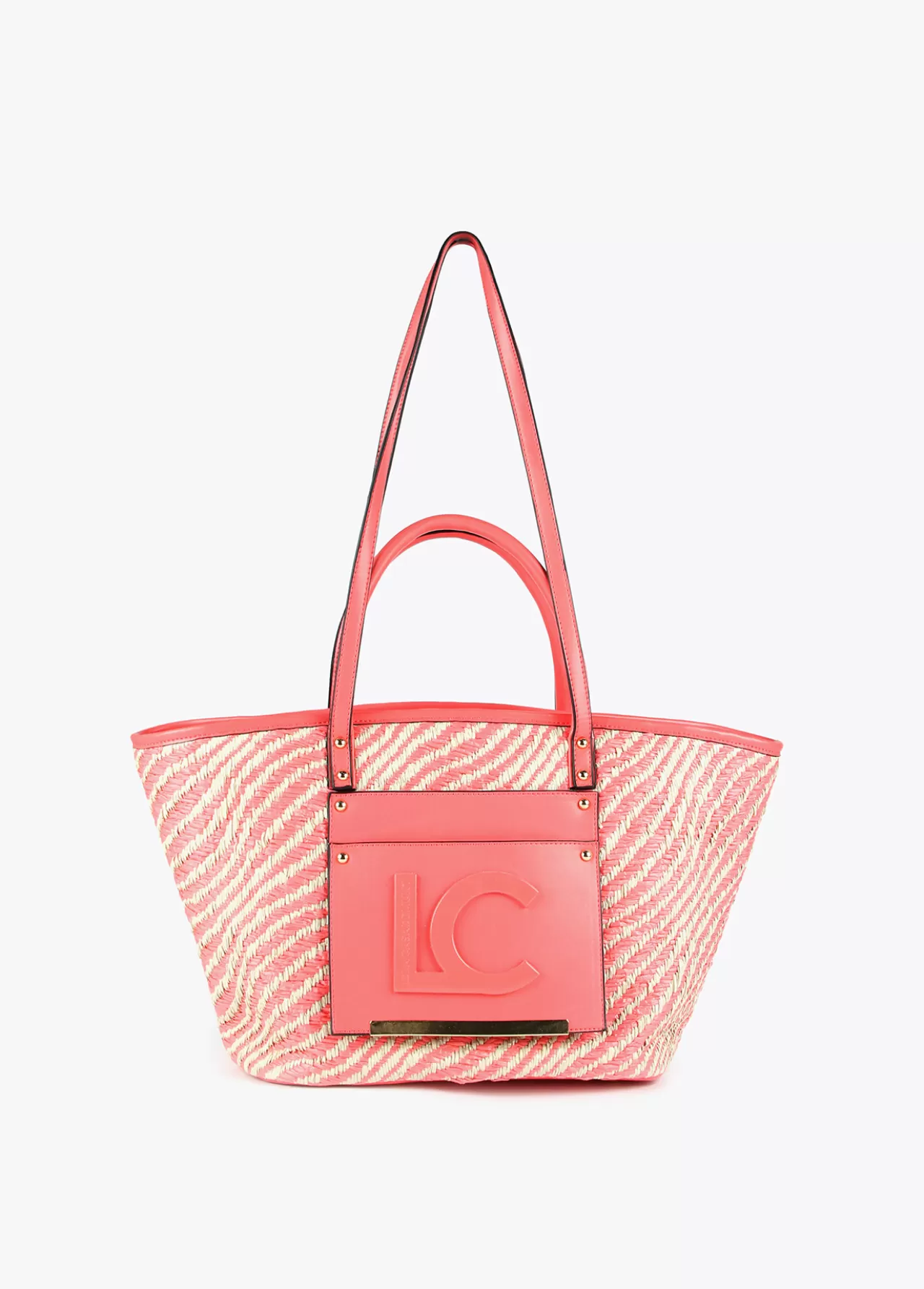 Lola Casademunt Bolso shopper tipo cesta NEGRO-BLANCO Fashion