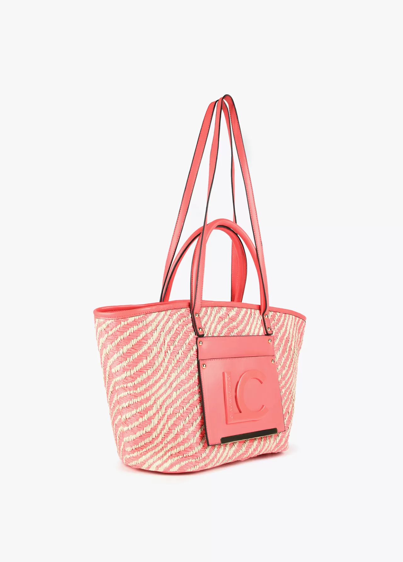 Lola Casademunt Bolso shopper tipo cesta NEGRO-BLANCO Fashion