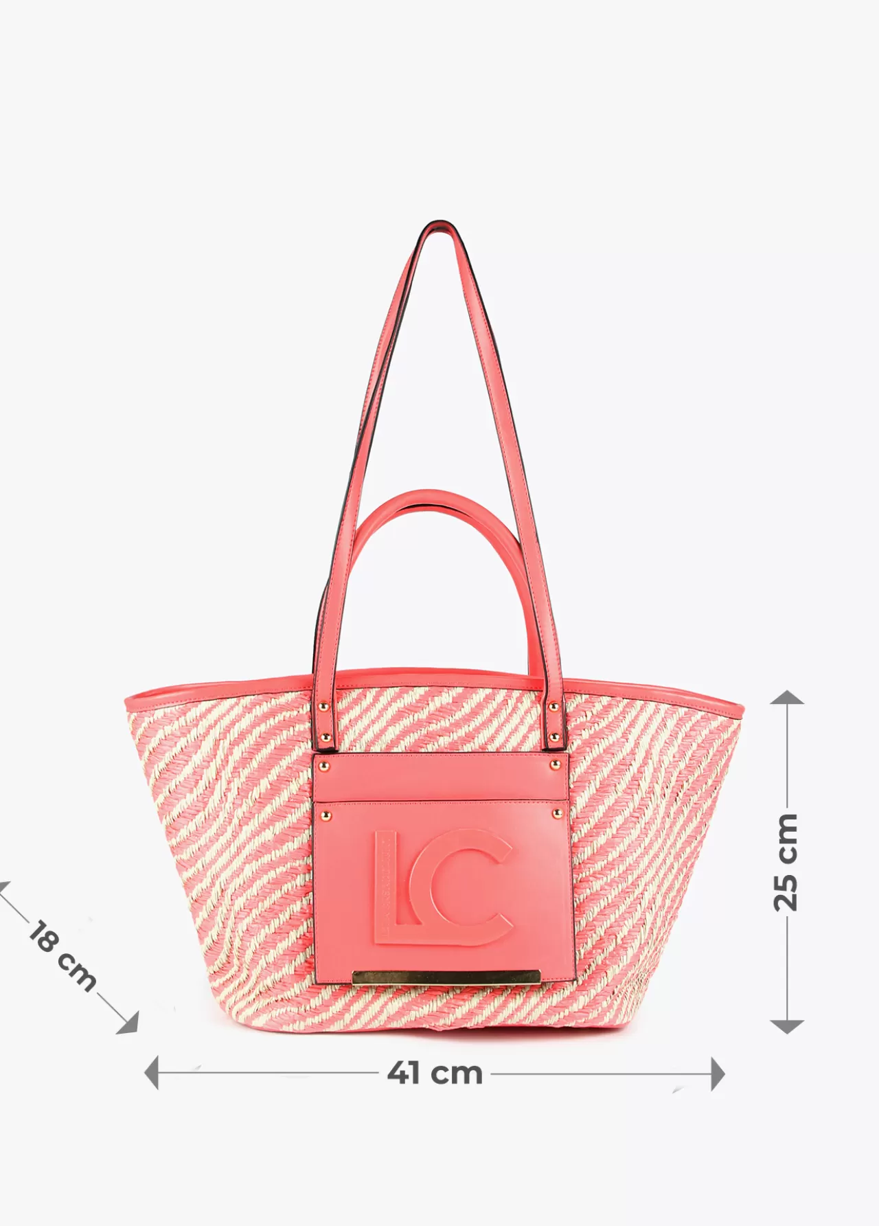 Lola Casademunt Bolso shopper tipo cesta NEGRO-BLANCO Fashion