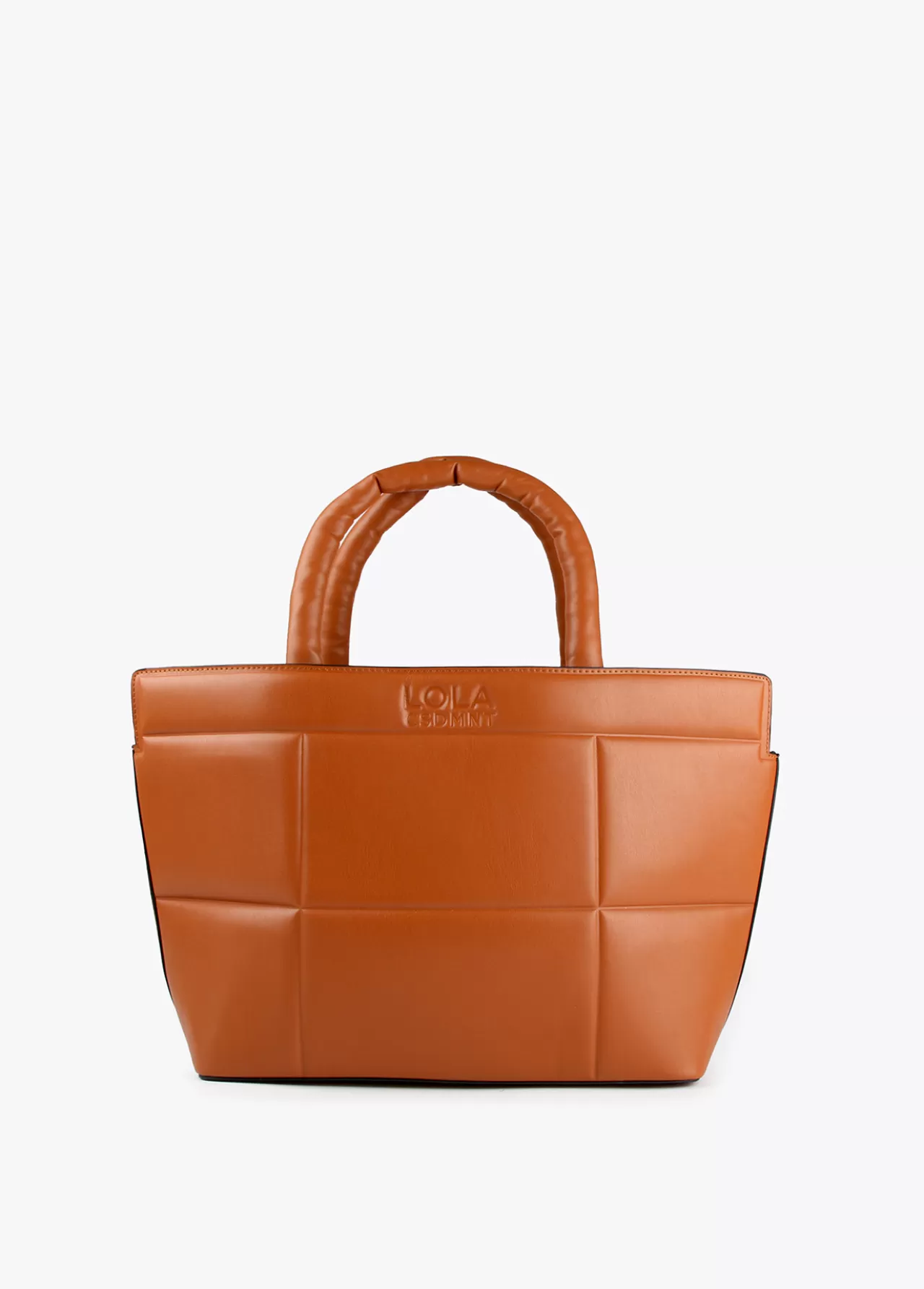 Lola Casademunt Bolso tipo shopper acolchado CAMEL Best Sale