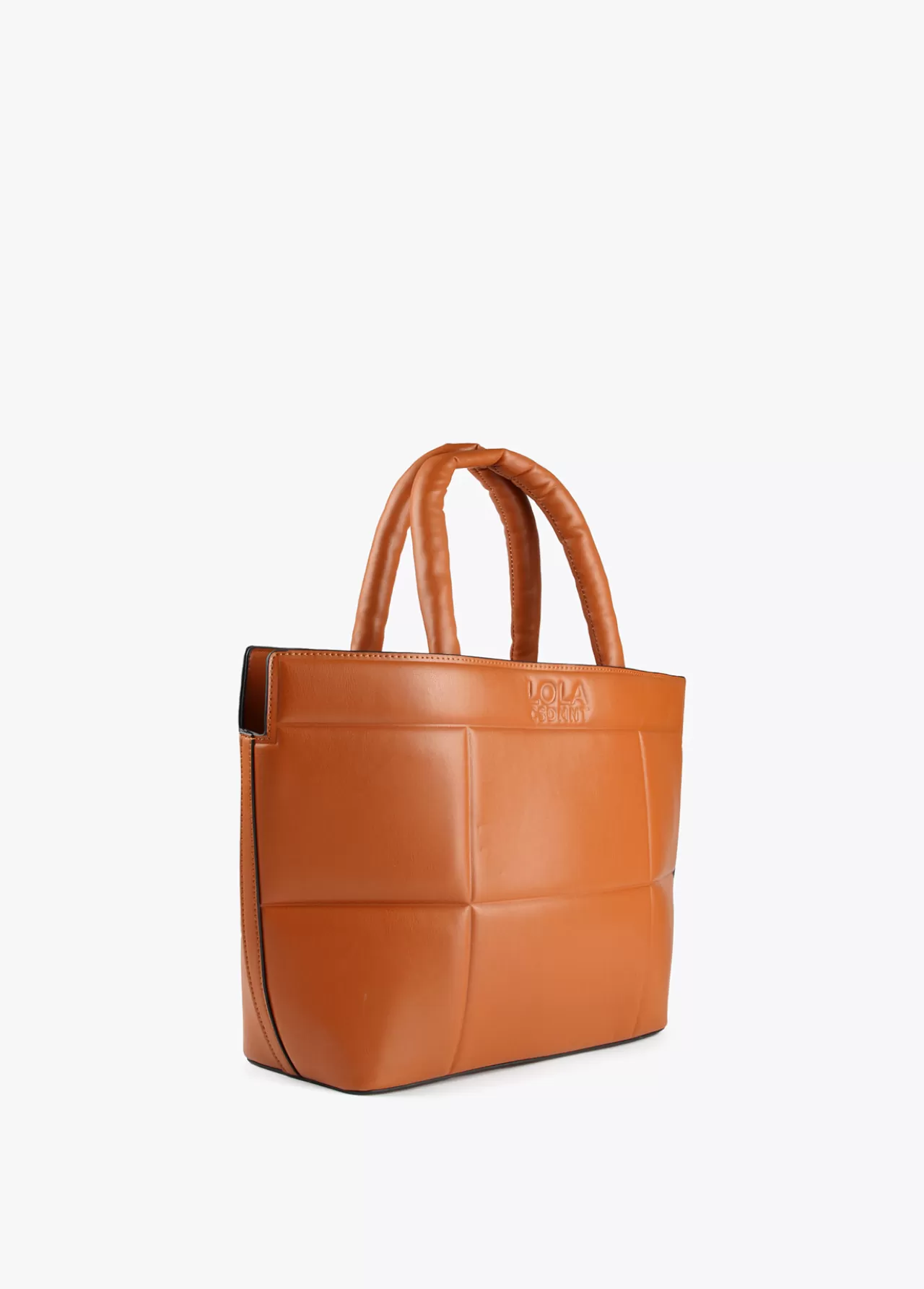 Lola Casademunt Bolso tipo shopper acolchado CAMEL Best Sale