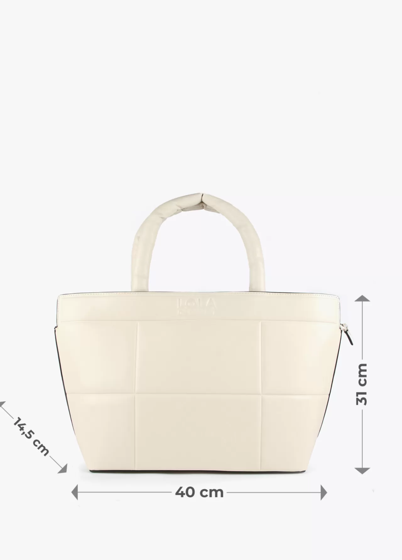 Lola Casademunt Bolso tipo shopper acolchado CAMEL Sale
