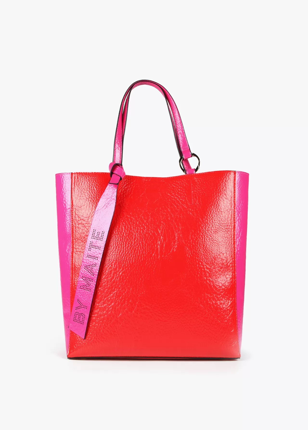 Lola Casademunt Bolso tipo shopper bicolor ROJO Best