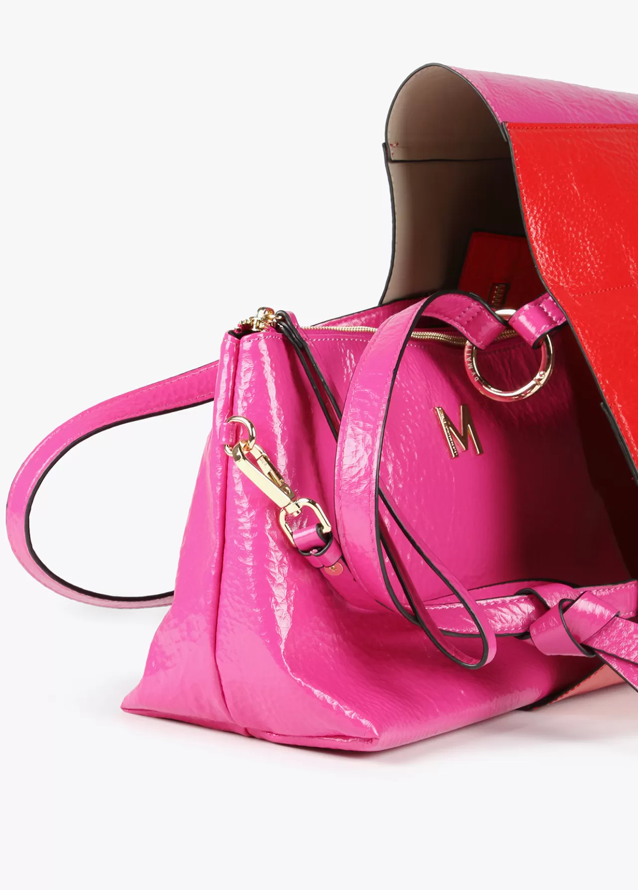 Lola Casademunt Bolso tipo shopper bicolor ROJO Best