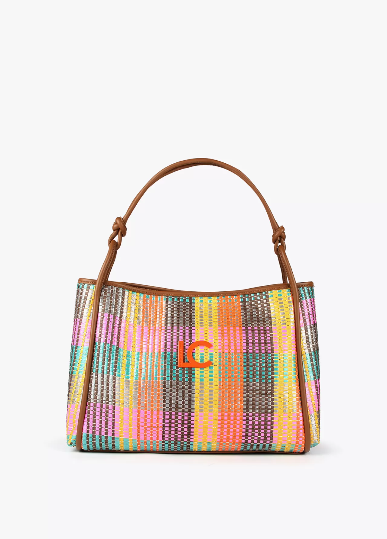 Lola Casademunt Bolso tipo shopper multicolor MARRON-NARANJA Fashion