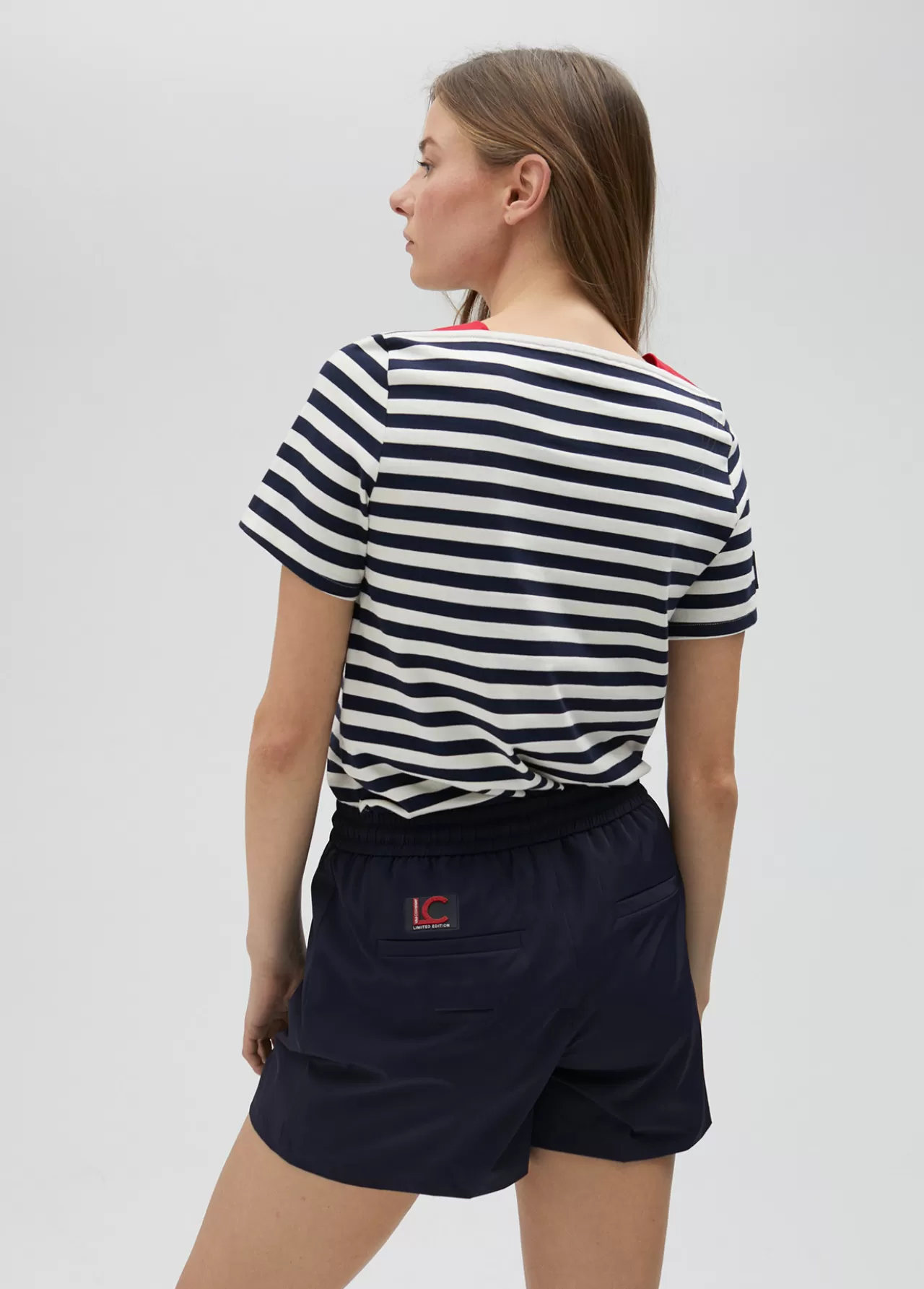 Lola Casademunt Camiseta rayas manga corta en algodón 100% - Lola Casademunt AZUL-BLANCO Clearance