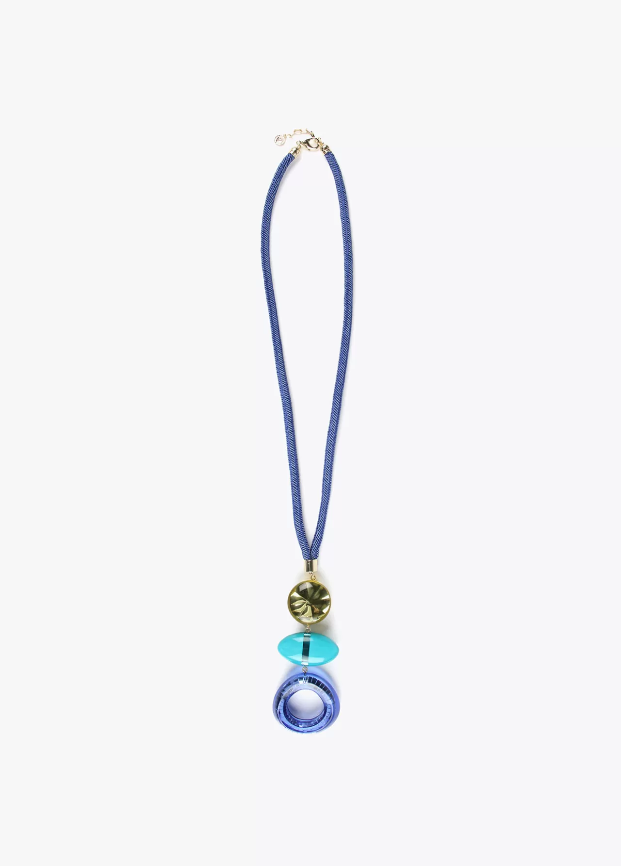 Lola Casademunt Collar maxi piezas de colores AZULELECTRICO Outlet