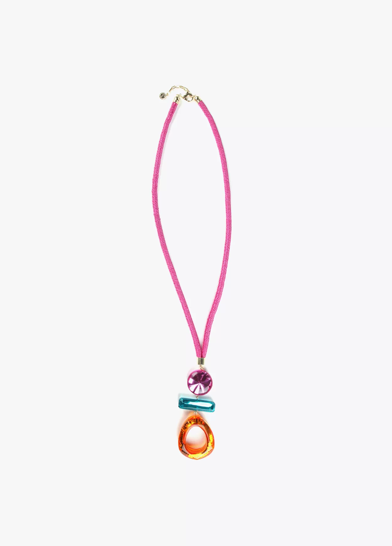 Lola Casademunt Collar maxi piezas de colores FUCSIA Flash Sale