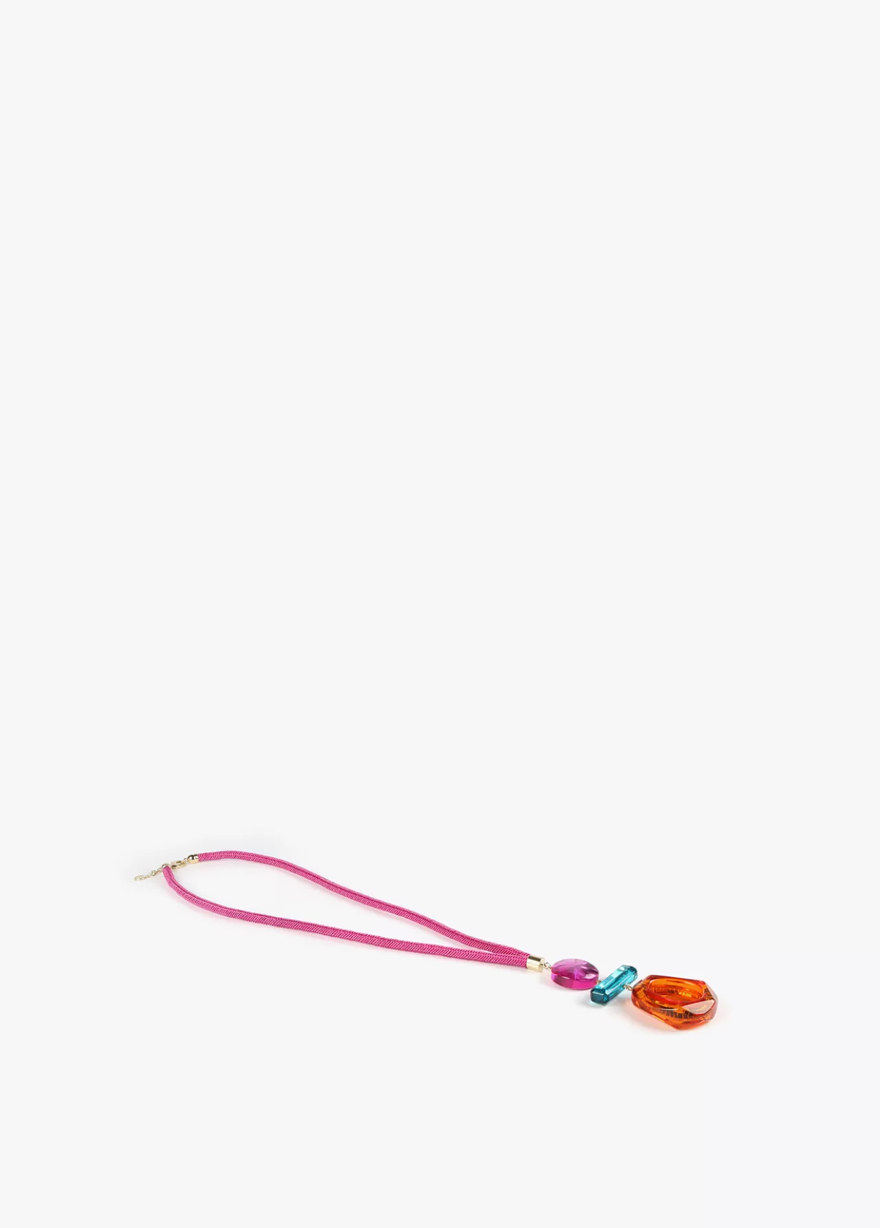 Lola Casademunt Collar maxi piezas de colores FUCSIA Flash Sale