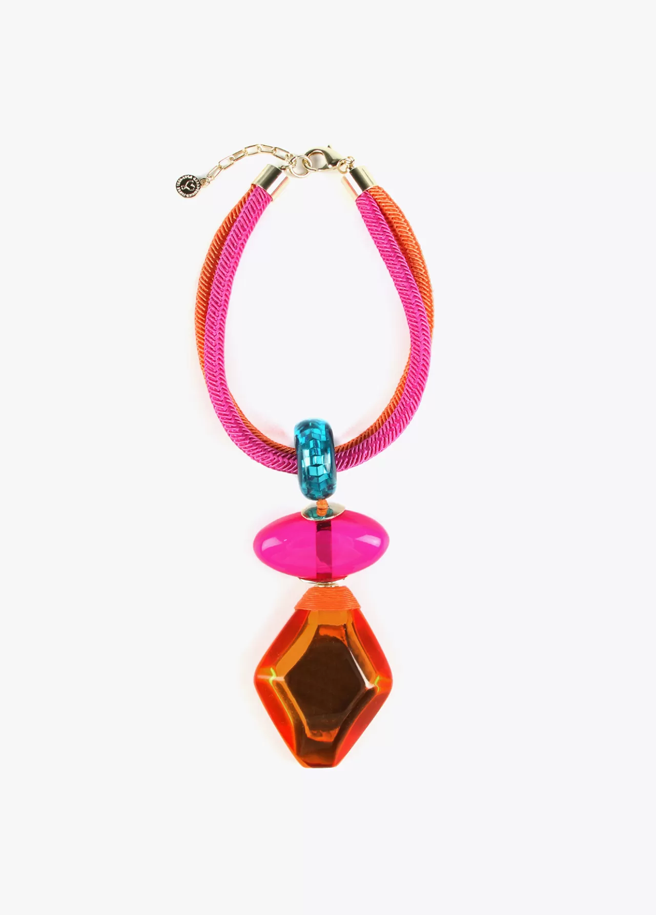 Lola Casademunt Collar maxi piezas de colores NARANJA Cheap