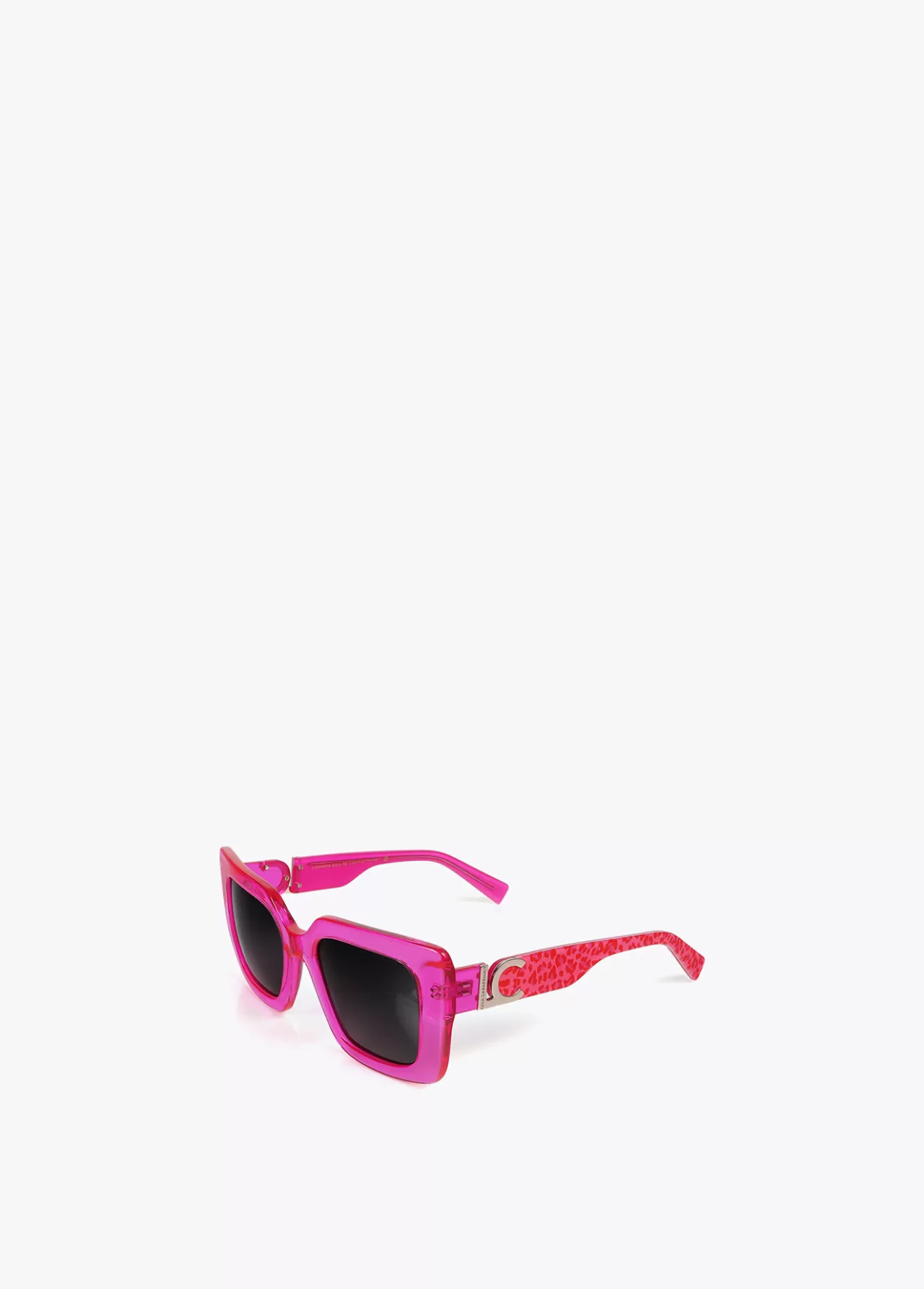 Lola Casademunt Gafas de sol fabricadas en acetato con forma cuadrada. Varillas personalizadas. NEGRO-MARRON Clearance