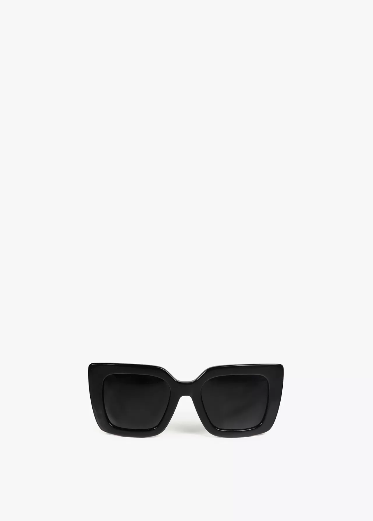 Lola Casademunt Gafas de sol fabricadas en acetato con forma cuadrada. Varillas personalizadas. NEGRO-MARRON Fashion