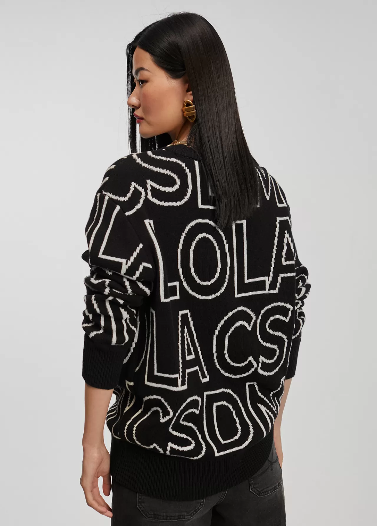 jersey_de_punto_letras_47574-1.webp Lola Casademunt Jersey de punto letras NEGRO-BLANCO Cheap