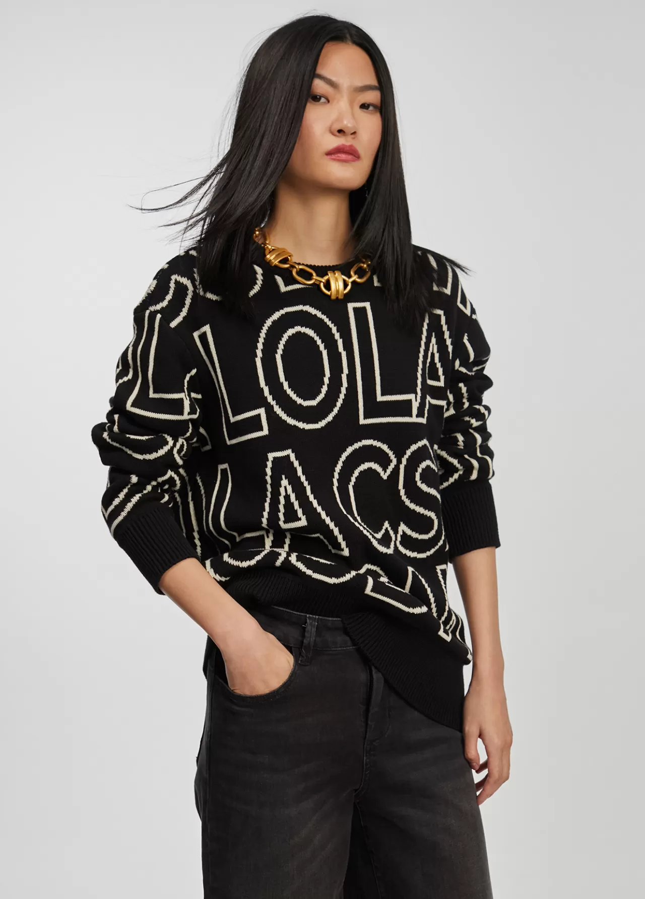 jersey_de_punto_letras_47582-1.webp Lola Casademunt Jersey de punto letras NEGRO-BLANCO Cheap