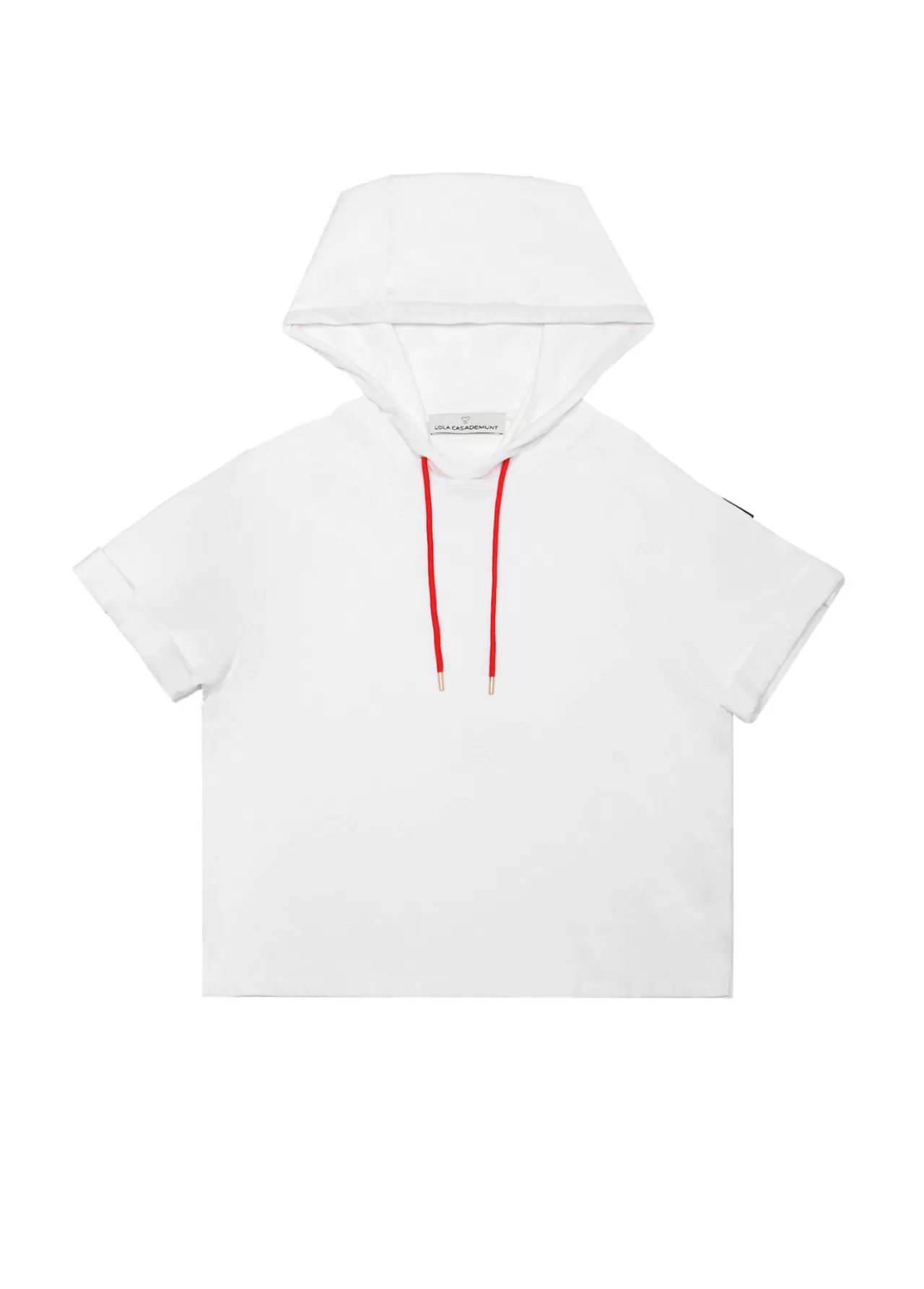 Lola Casademunt Sudadera manga corta blanca de algodón - Lola Casademunt BLANCO Discount