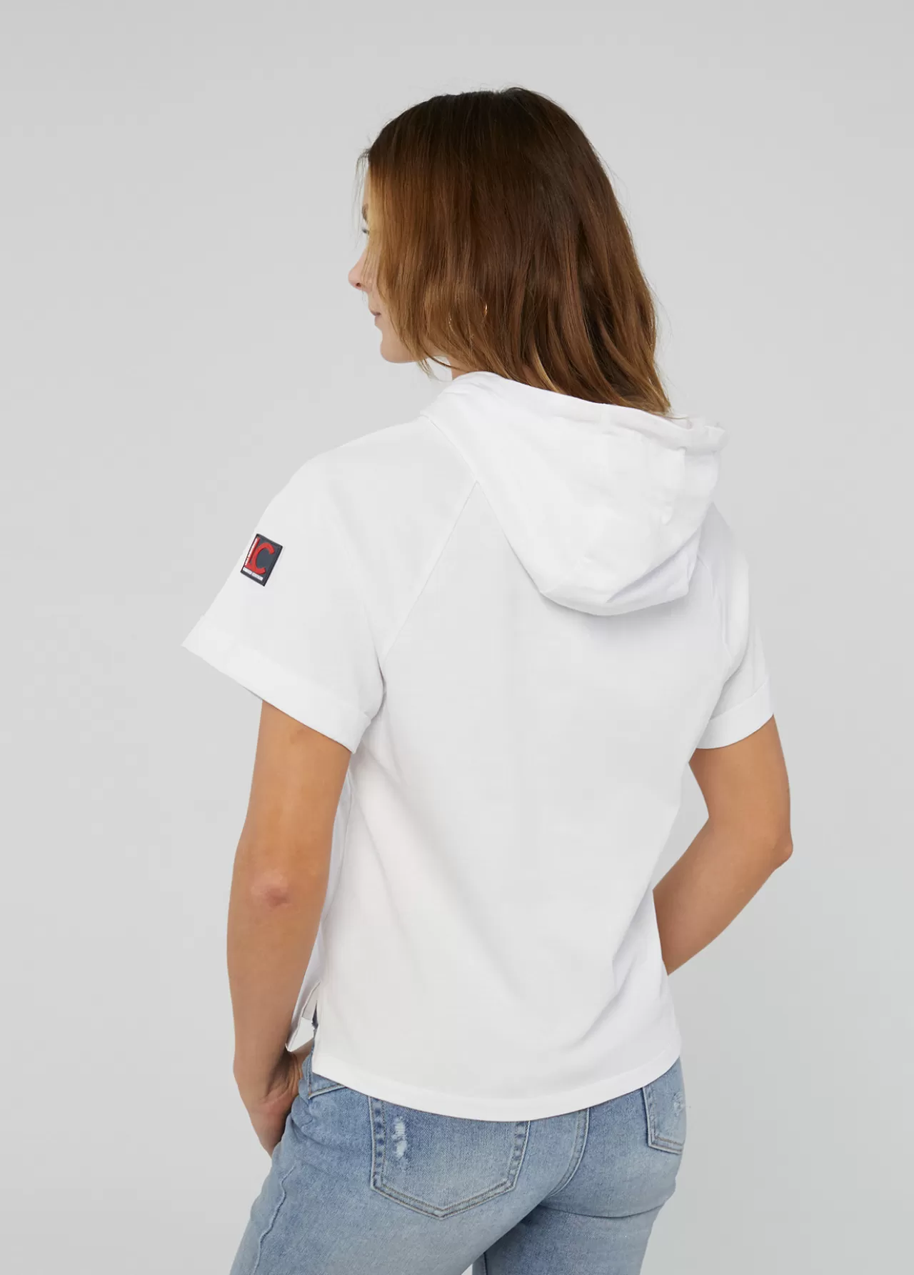 Lola Casademunt Sudadera manga corta blanca de algodón - Lola Casademunt BLANCO Discount