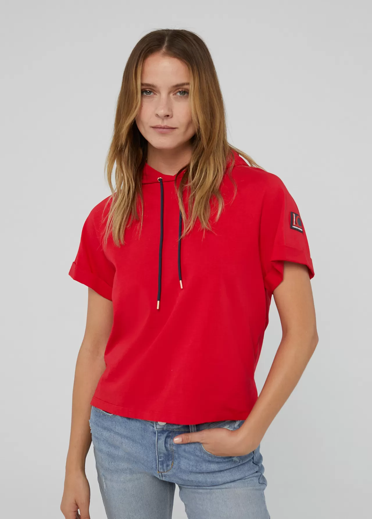 Lola Casademunt Sudadera manga corta roja de algodón 100%  - Lola Casademunt BLANCO Cheap