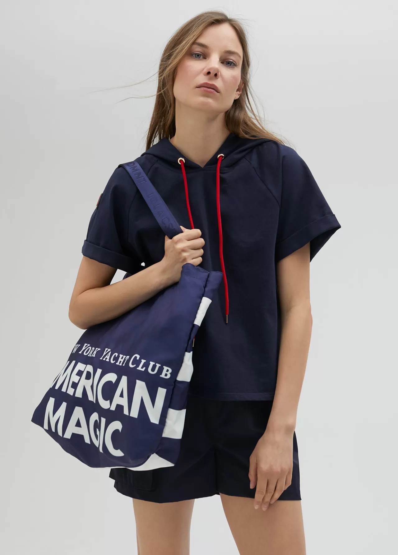 Lola Casademunt Tote bag de color azul  American Magic - Lola Casademunt AZUL-ROJO Outlet
