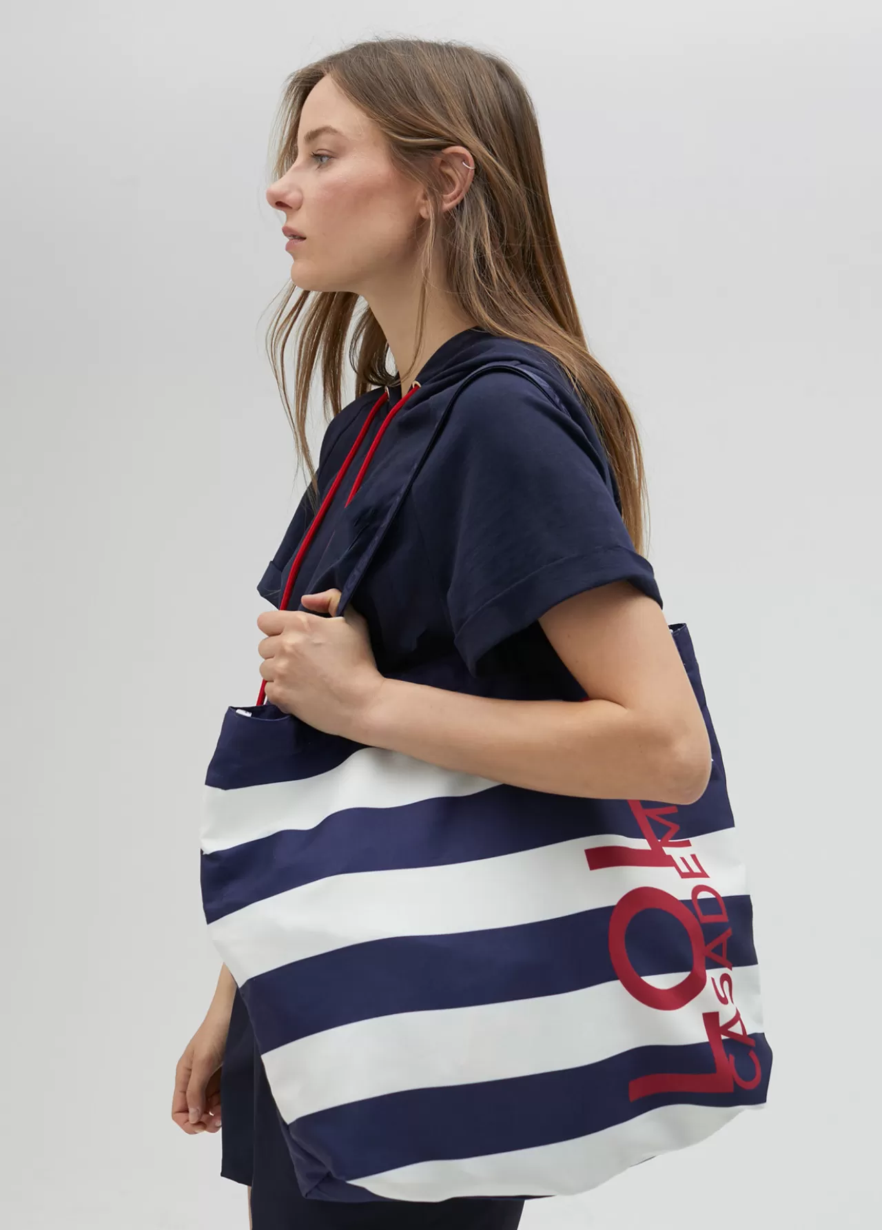 Lola Casademunt Tote bag de color azul  American Magic - Lola Casademunt AZUL-ROJO Outlet