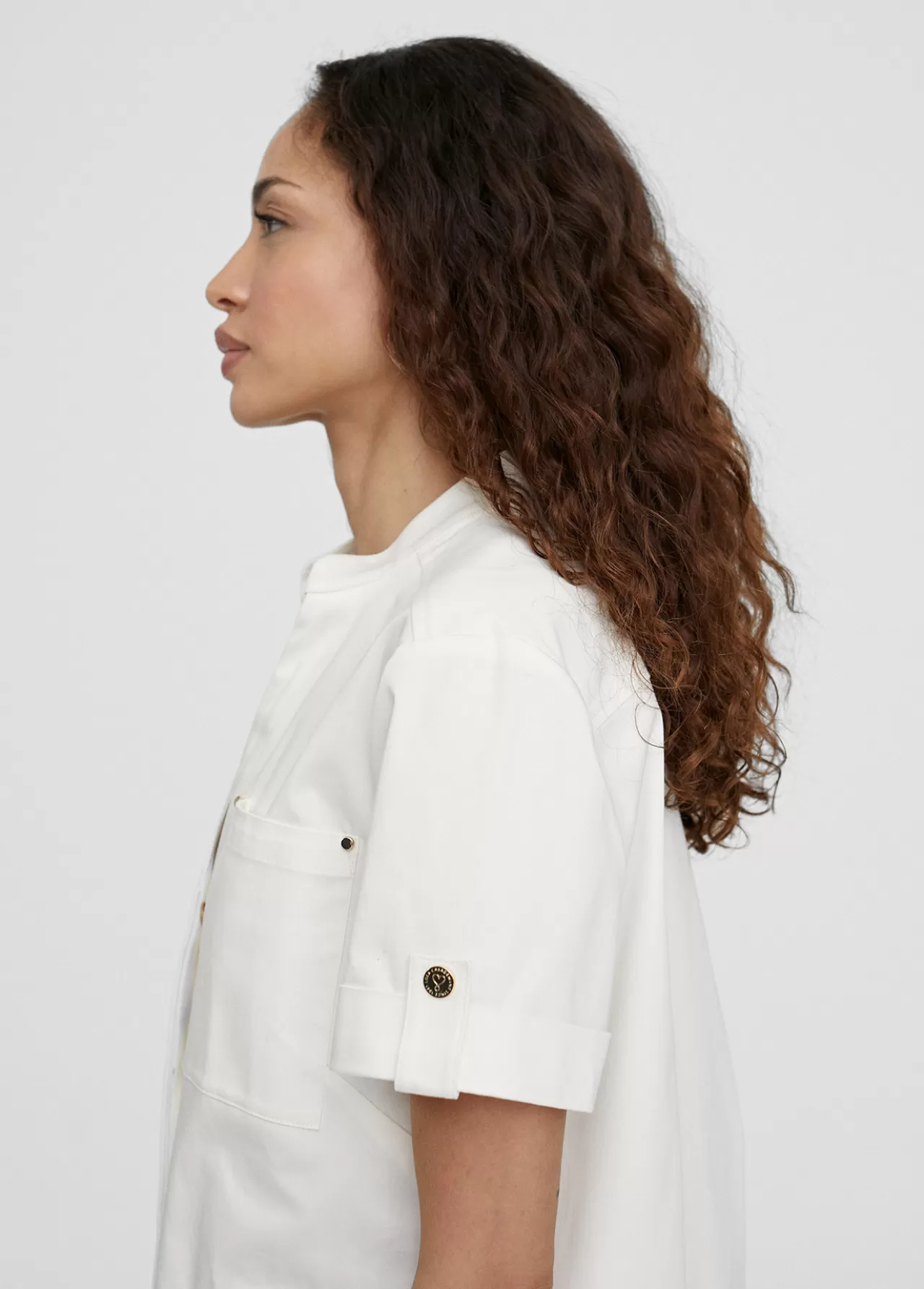 Lola Casademunt Vestido corto tipo cargo OFFWHITE Outlet